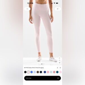 Aritzia Light Pink Golden leggings